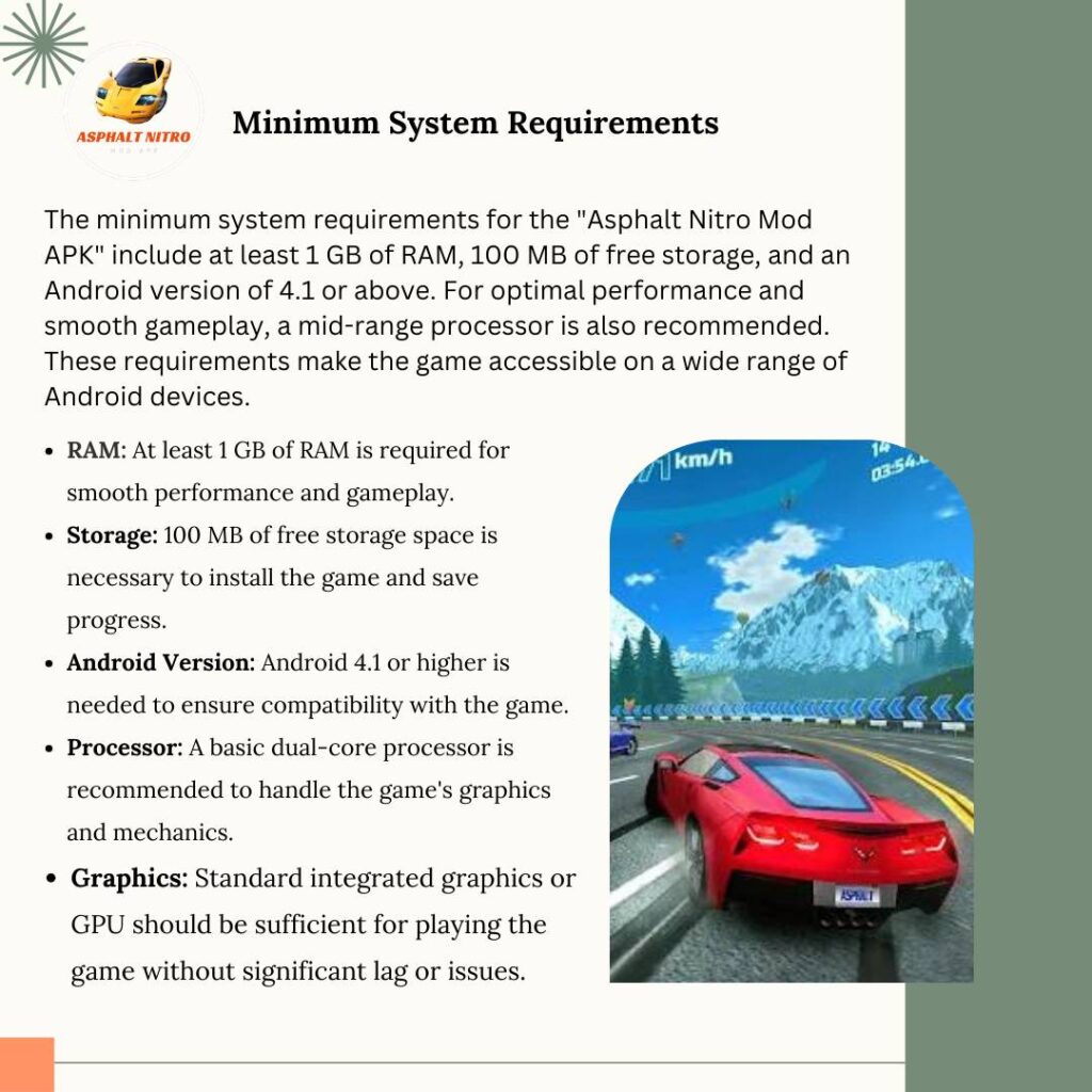 minimum system Asphalt