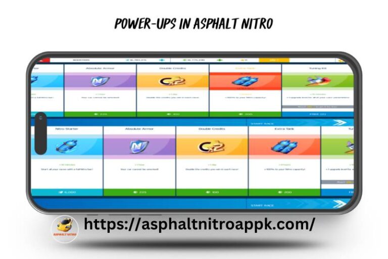 asphalt nitro mod apk (power ups)