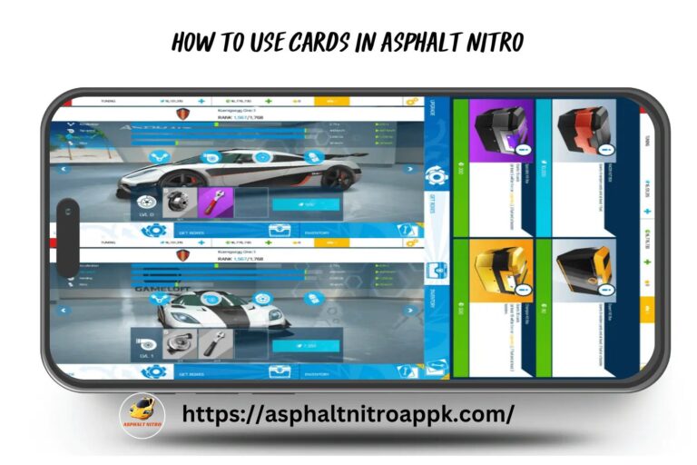 how to use cards asphalt nitro