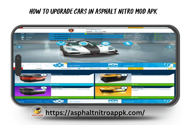 upgrade cars Asphalt Nitro mod apk